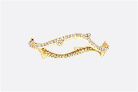 Bois de Rose Bracelet Yellow Gold and Diamonds 